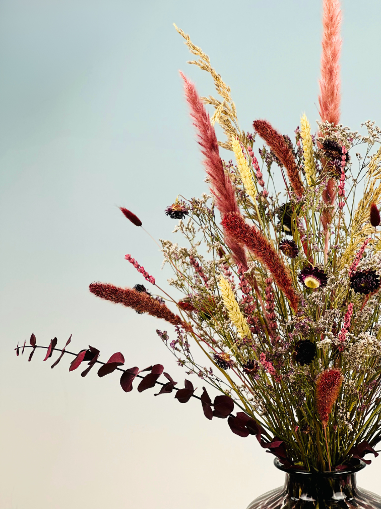 Bouquet di fiori secchi "Majestic Nightfall" - 78 cm