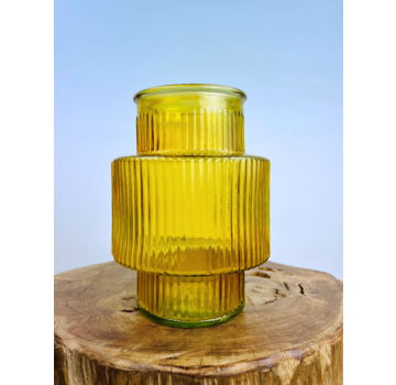Vase Lola "jaune" - ⌀18xH25cm
