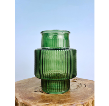 Vase Lola "vert foncé" - ⌀18xH25cm