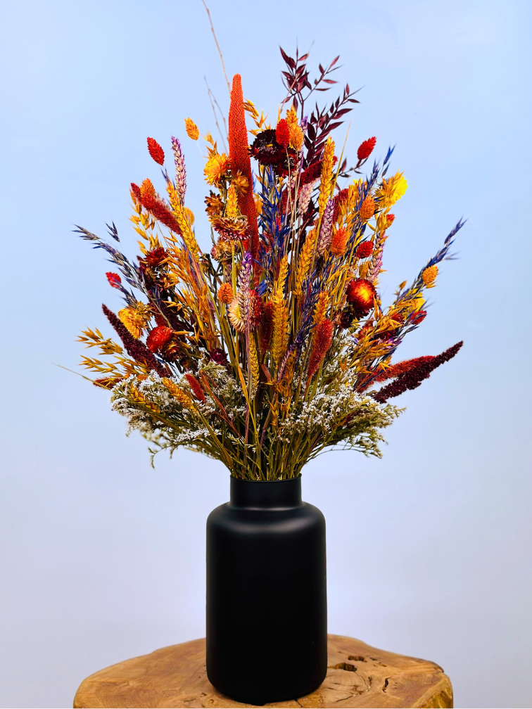 Ramo de flores secas "Cálido atardecer" (Grande) | 65cm