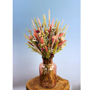 Ramo de flores secas "Rosa Natural" | 55cm