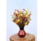 Ramo de flores secas "Campo de flores feliz" Incl. jarrón | 45cm