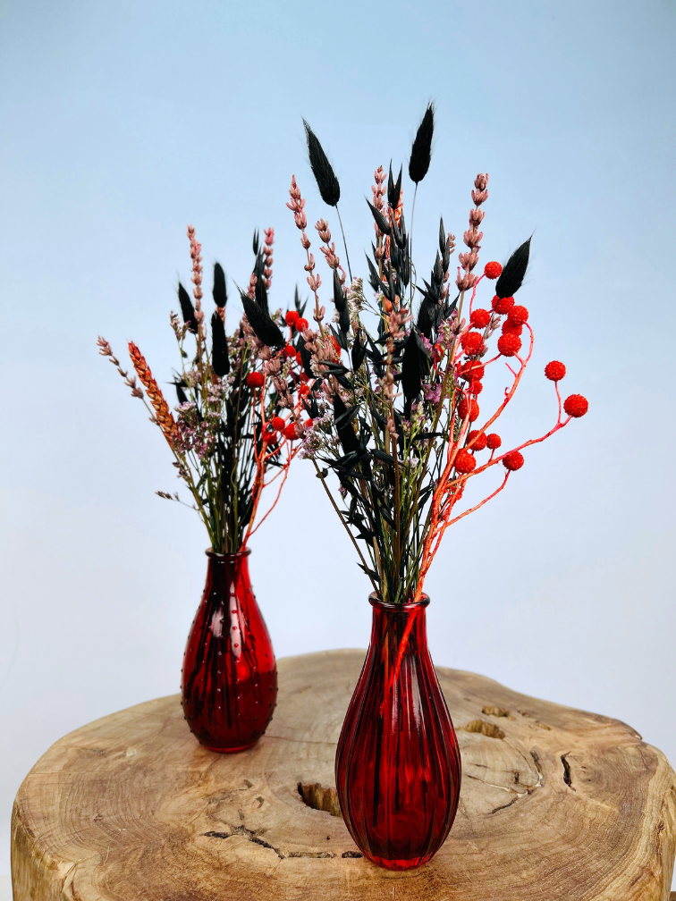 Bouquet di fiori secchi "Red Elegance" | 35 cm