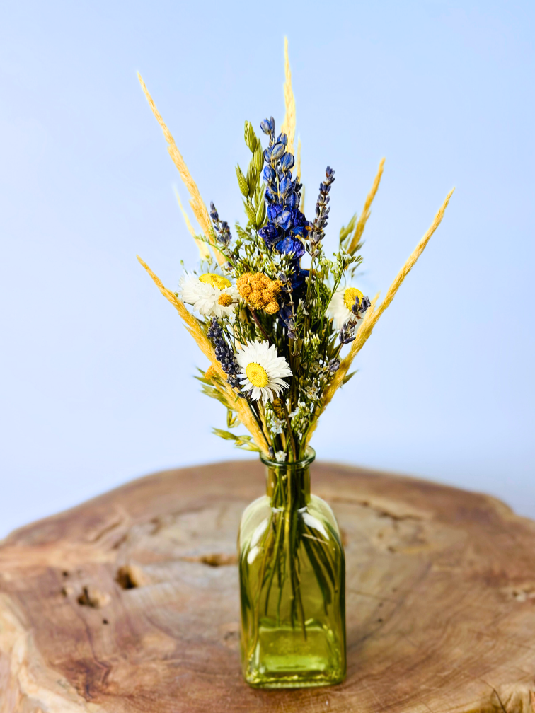 Bouquet di fiori secchi 'Vicky's flowers' - vaso incluso