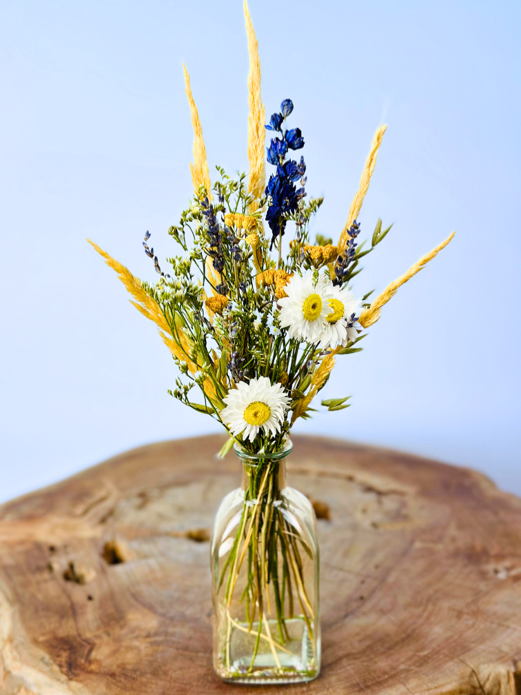 Bouquet di fiori secchi 'Vicky's flowers' - vaso incluso