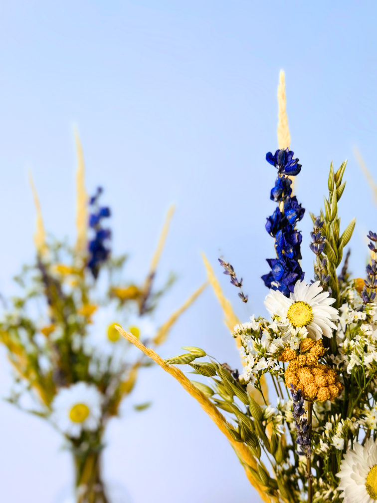 Bouquet di fiori secchi 'Vicky's flowers' - vaso incluso