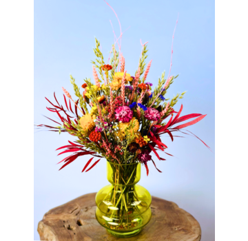 Bouquet de fleurs séchées "Champ de fleurs coloré" | 55 cm