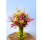Bouquet de fleurs séchées "Champ de fleurs coloré" | 55 cm