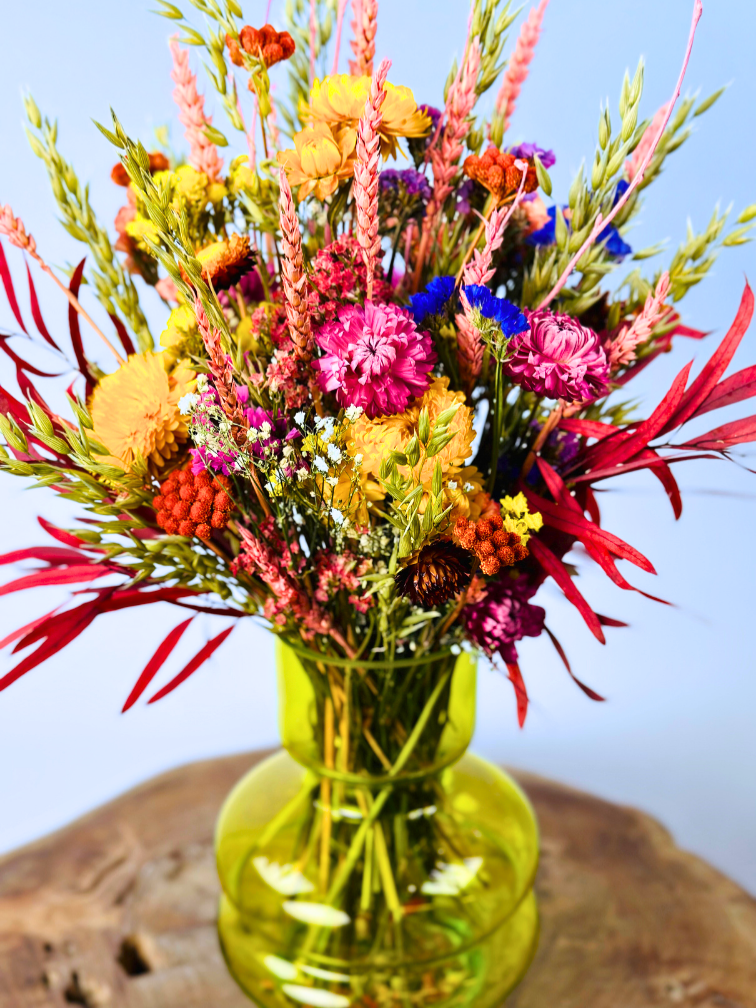 Ramo de flores secas "Colorido campo de flores" | 55 cm