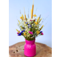 Bouquet di fiori secchi "Lorrie's Flowerfield" - incluso vaso