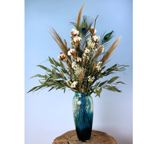 Bouquet de fleurs séchées "Mountain Whispers" - 85 cm