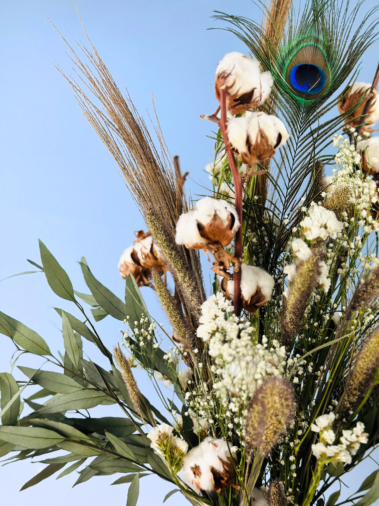 Bouquet of dried flowers "Mountain Whispers" - 85 cm