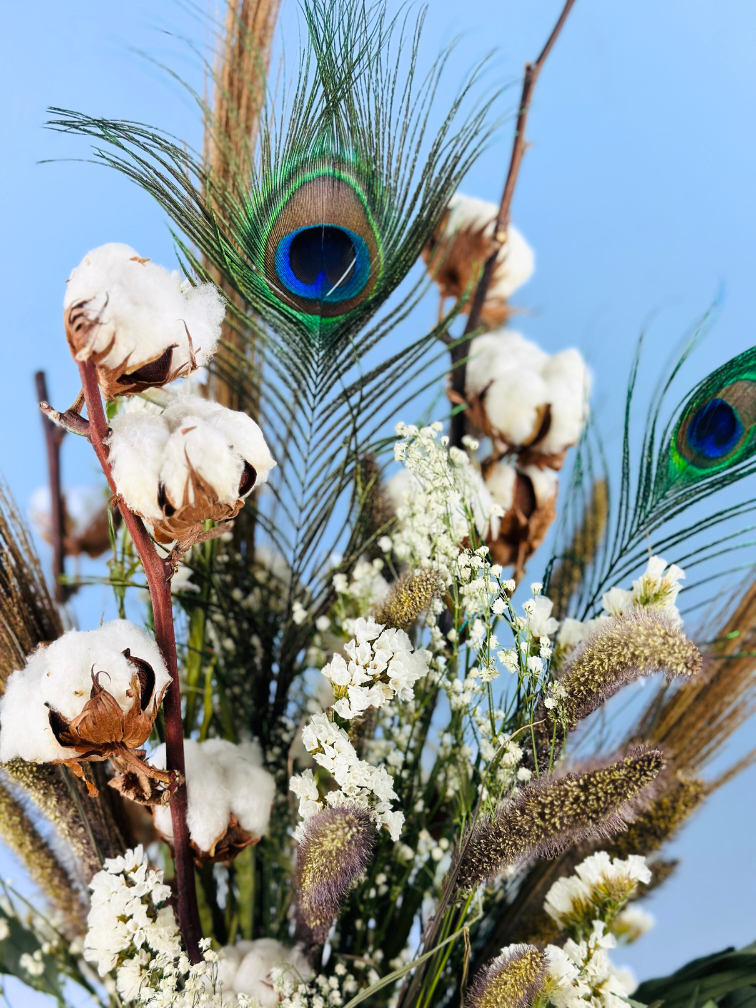 Bouquet of dried flowers "Mountain Whispers" - 85 cm