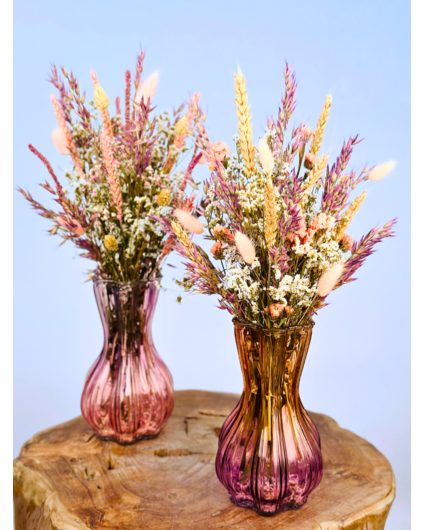 Ramo de flores secas "Flor de Rosella" - 45cm | incl. jarrón