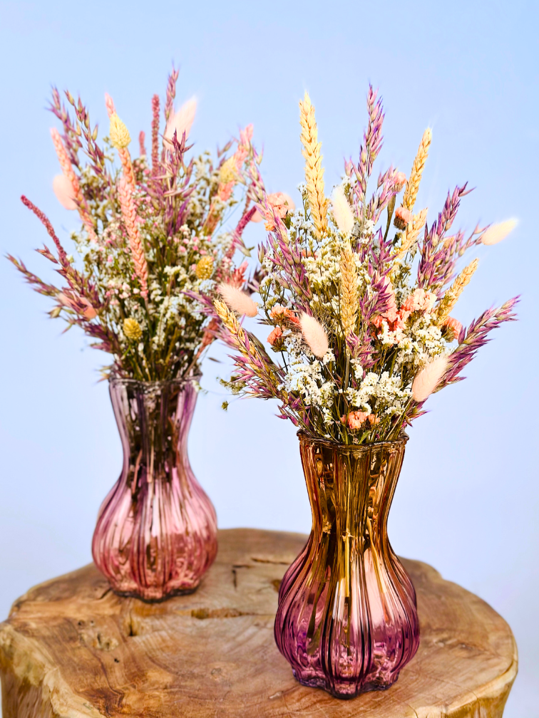 Ramo de flores secas "Flor de Rosella" - 45cm | incl. jarrón