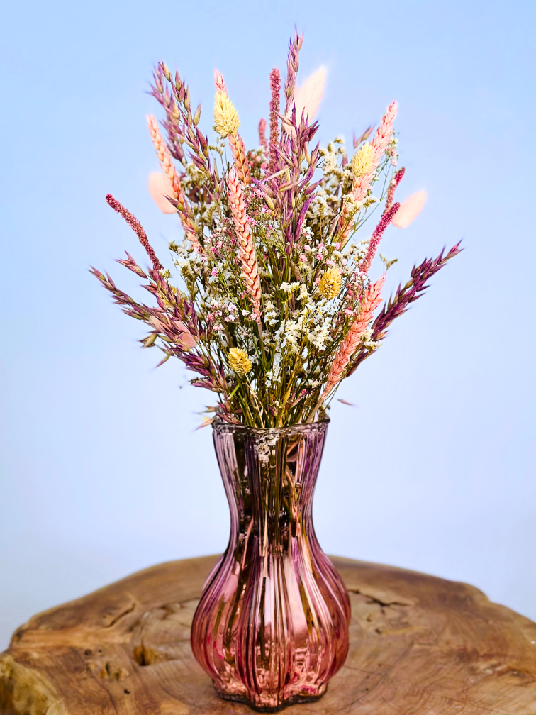 Ramo de flores secas "Flor de Rosella" - 45cm | incl. jarrón
