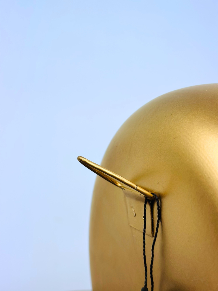 Windlicht mit Trockenstrauß "gold" | ⌀20cm