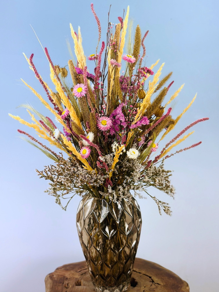 Trockenblumenstrauß "Sommerliebe" | 60cm - klein