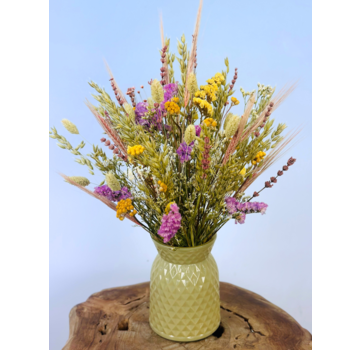 Bouquet de fleurs séchées "Spring feeling" | 40cm - vase inclus