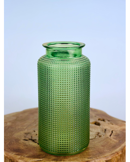 Vase avec structure "verte" | ø13xH26cm
