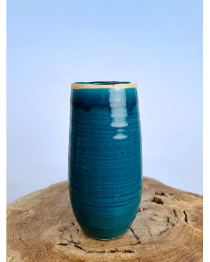 Ter Steege Blumentopf Iris "blau" | 26x12cm