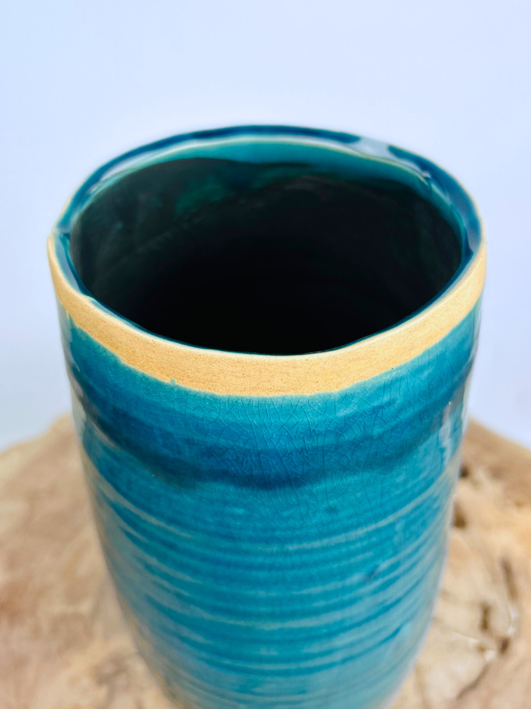 Ter Steege vaso di fiori Iris "blu" | 26x12cm