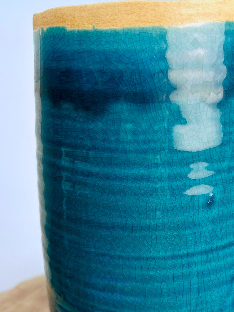 Ter Steege vaso di fiori Iris "blu" | 26x12cm