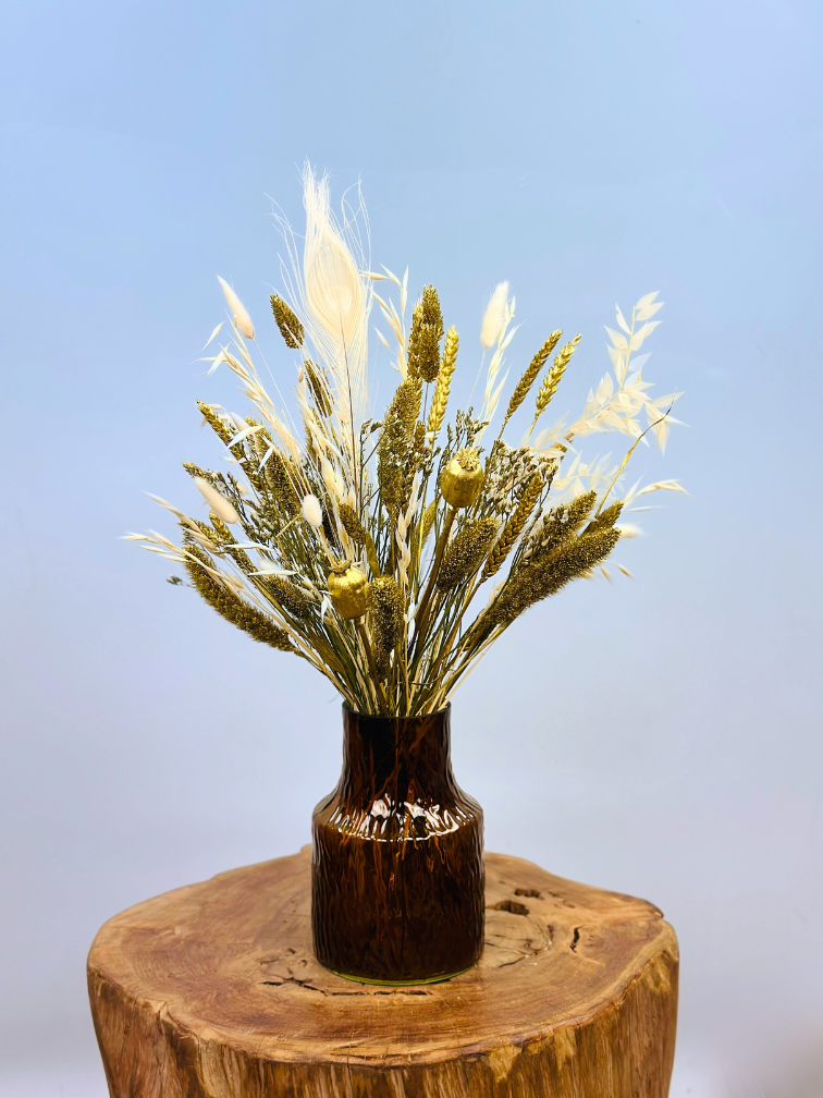 Trockenblumenstrauß "Luxury Gold" (Klein) | 45cm