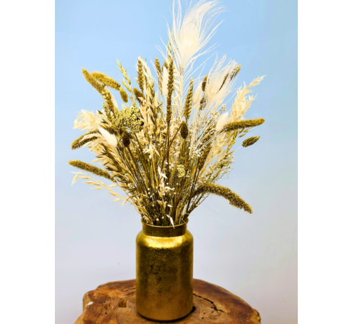 Ramo de flores secas "Oro de lujo" (Grande) | 60cm