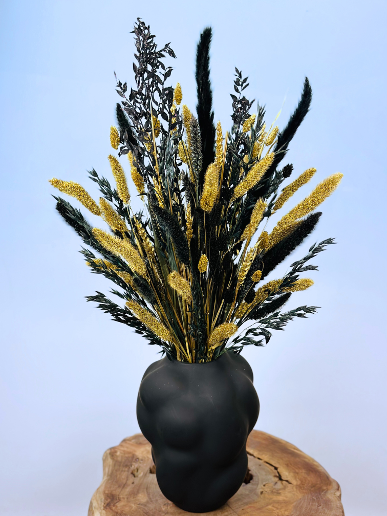 Bouquet of dried flowers "Golden Ely" (Large) | 70cm