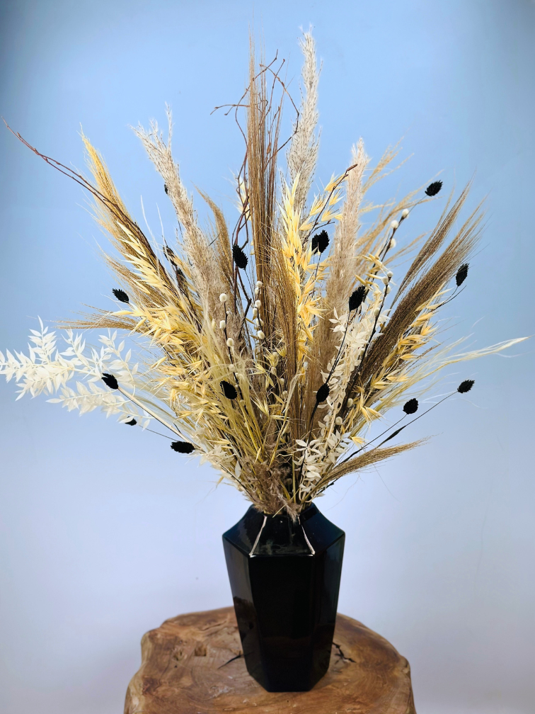 Dried flower bouquet "Cloudy Days" | 80 cm