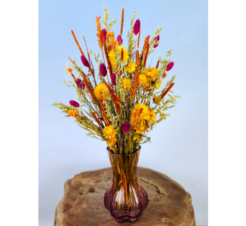 Trockener Strauß "Greetjes Flower Power" - 45cm