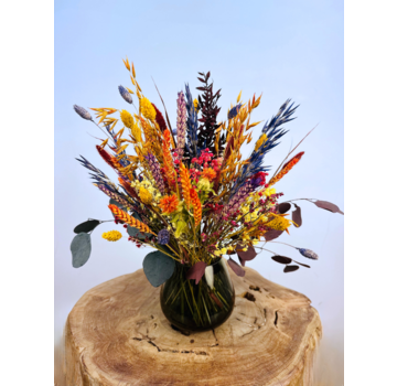 Mini ramo seco "Bomba de color" | 35cm