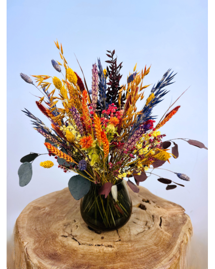 Mini bouquet séché "Colour bomb" | 35cm