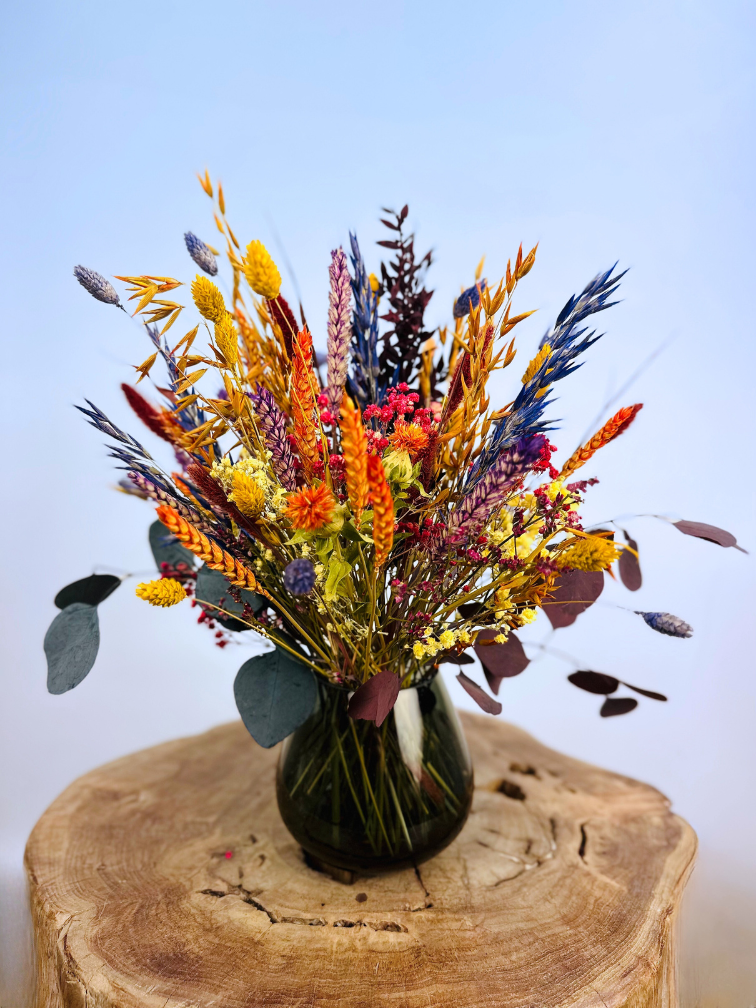 Trockenblumenstrauß "Farbbombe" - Mini | 35cm