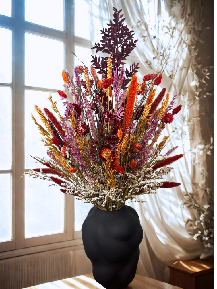 Bouquet of dried flowers "Warm Sunset" (Large) | 65cm