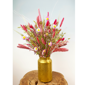 Bouquet di fiori secchi "Golden Pink" | 50cm