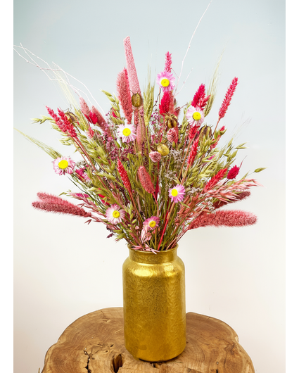 Ramo de flores secas "Rosa Dorado" | 50cm