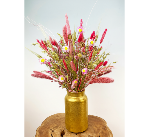 Ramo de flores secas "Rosa Dorado" | 50cm