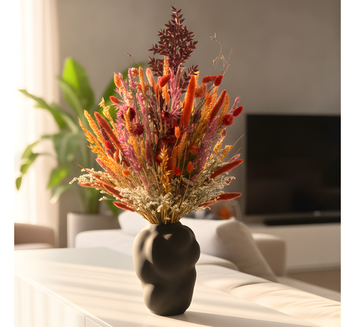 Ramo de flores secas "Cálido atardecer" (Grande) | 65cm