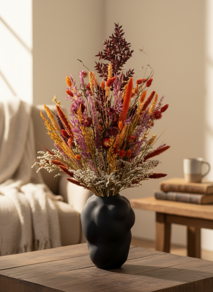 Bouquet of dried flowers "Warm Sunset" (Large) | 65cm