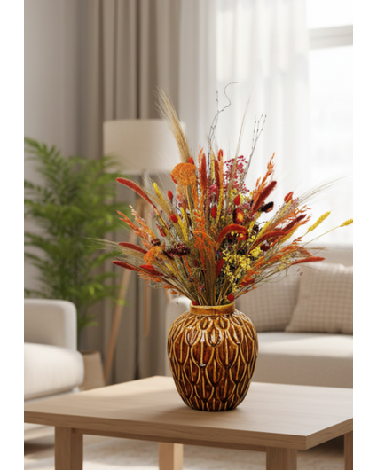 Dry flower bouquet "Cheering Autumn" | 85cm