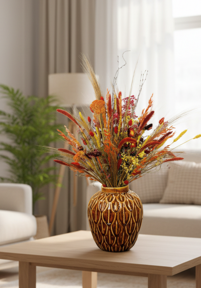 Dry flower bouquet "Cheering Autumn" | 85cm