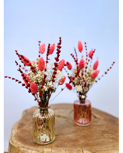 Dry bouquets "Pink Party" incl. vase | 25cm