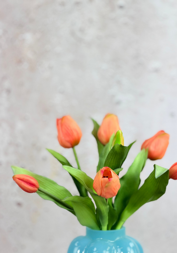 Arte tulipanes "Esplendor holandés" - salmón | 30cm