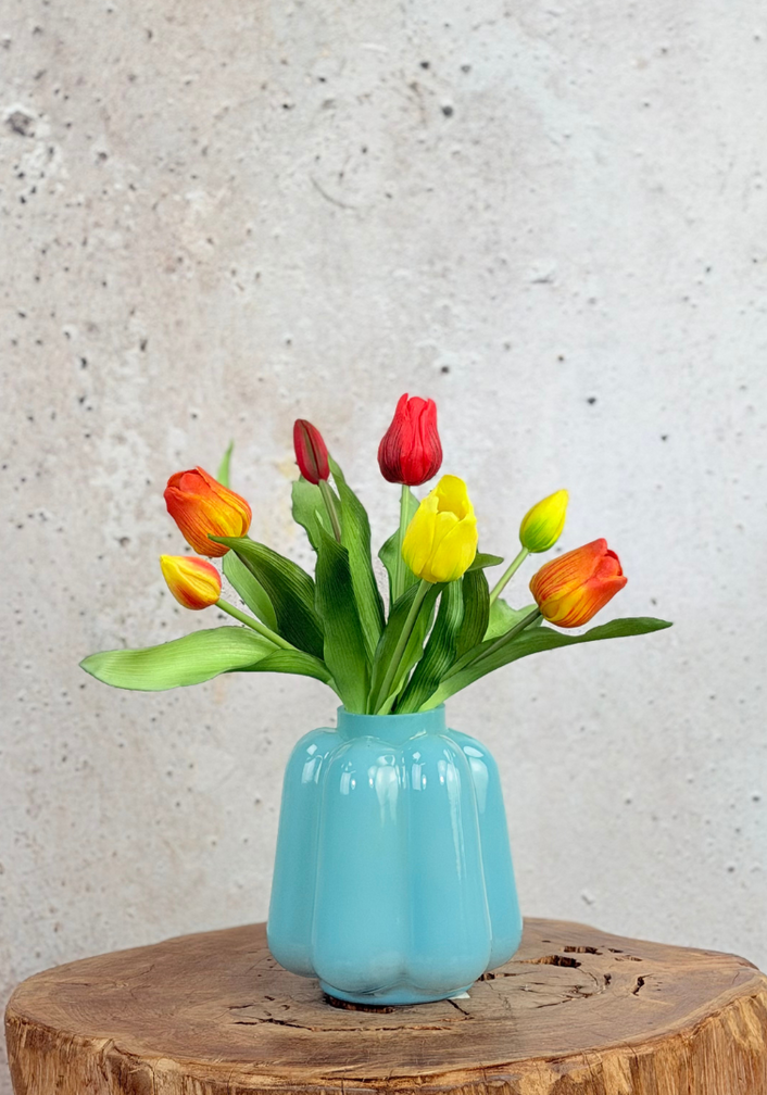 Tulipani artistici "Dutch Splendour" - arancio/giallo | 30cm