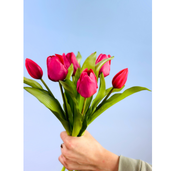 Tulipanes artísticos "Esplendor holandés" - fucsia | 30cm