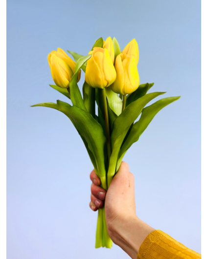 Kunsttulpen "Dutch Splendour" - gelb | 30cm