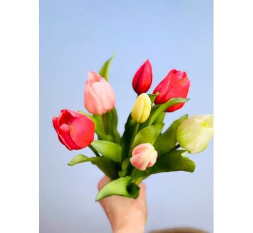 Künstliche Tulpen "Dutch Splendour" - Farbmix | 30cm