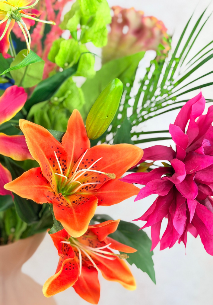 Bouquet di seta "Sogni tropicali" | 75cm